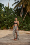 STEFA SARONG black printed beach trousers