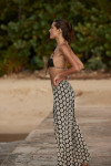 STEFA SARONG black printed beach trousers