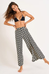 STEFA SARONG black printed beach trousers