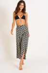 STEFA SARONG black printed beach trousers