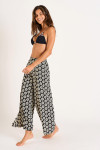 STEFA SARONG black printed beach trousers