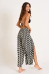 STEFA SARONG black printed beach trousers