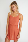 Robe de plage orange TAHUA GOLDENRIB - 3