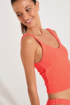 Costume due pezzi corallo TIAMO & NAIDA SCRUNCHY - 4