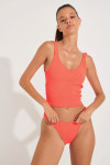 Costume due pezzi corallo TIAMO & NAIDA SCRUNCHY - 5