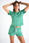 WAKEY SEASPONGE green sponge material t-shirt - 3