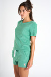 WAKEY SEASPONGE green sponge material t-shirt - 5