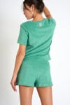 WAKEY SEASPONGE green sponge material t-shirt - 2