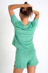 WAKEY SEASPONGE green sponge material t-shirt - 6