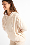 KEYSTONE BRADLEY oversized ecru sweatshirt - 7