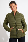 CAMROSE DURHAM women's khaki padded jacket - 4