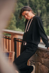 Pantalon de jogging droit noir BAYJOY FLOWEGA