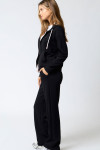Pantalon de jogging droit noir BAYJOY FLOWEGA
