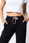 Pantalon de jogging droit noir BAYJOY FLOWEGA