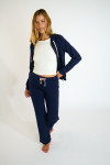 Pantaloni da jogging dritti blu scuro BAYJOY FLOWEGA - 3