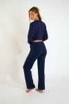 Pantaloni da jogging dritti blu scuro BAYJOY FLOWEGA - 2