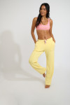 Pantaloni da jogging dritti giallo chiaro FLOWEGA BAYJOY - 3