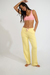 Pantaloni da jogging dritti giallo chiaro FLOWEGA BAYJOY - 4