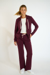 Pantaloni jogger dritti bordeaux FLOWEGA BAYJOY - 1
