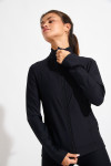 Gilet de sport zippé noir FOCUS WELLBLISS