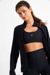 Gilet de sport zippé noir FOCUS WELLBLISS