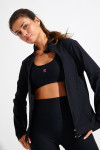 Gilet de sport zippé noir FOCUS WELLBLISS