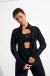 Gilet de sport zippé noir FOCUS WELLBLISS