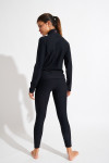 Gilet de sport zippé noir FOCUS WELLBLISS