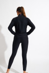 Gilet de sport zippé noir FOCUS WELLBLISS