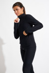 Gilet de sport zippé noir FOCUS WELLBLISS