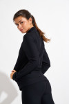 Gilet de sport zippé noir FOCUS WELLBLISS