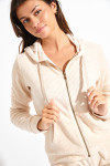 KEYSTONE FRESCO ecru ribbed jacket - 4
