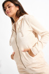 KEYSTONE FRESCO ecru ribbed jacket - 6