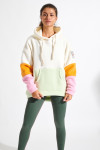 CHILLIWACK HOODCUT ecru fleece sweatshirt - 1