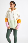 CHILLIWACK HOODCUT ecru fleece sweatshirt - 3