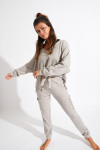 Pantaloni da jogging cargo beige HOWARD PEBBLE - 12