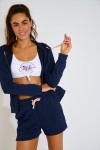 Giacca da jogging blu navy da donna RESCO BAYJOY - 7