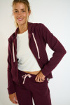 RESCO BAYJOY Jack met capuchon en rits bordeaux - 1
