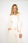 Giacca con cappuccio e zip color crema RESCO BAYJOY - 4