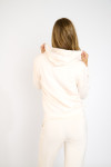 Giacca con cappuccio e zip color crema RESCO BAYJOY - 7