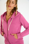 Giacca con cappuccio e zip rosa RESCO BAYJOY - 3