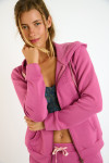 Giacca con cappuccio e zip rosa RESCO BAYJOY - 4