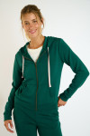 Giacca con cappuccio e zip verde RESCO BAYJOY - 3