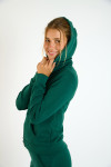 Giacca con cappuccio e zip verde RESCO BAYJOY - 5