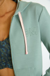 Chaqueta con capucha y cremallera caqui RESCO BAYJOY - 5