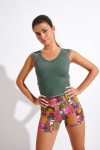 WELLNESS SENSE khaki sports top - 5