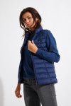 ULLA DURHAM navy blue sleeveless padded jacket - 4