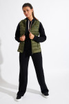 Khaki mouwloos donsjack DURHAM ULLA - 1