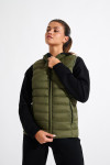 Khaki mouwloos donsjack DURHAM ULLA - 4