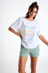 ALHOAS SALTEE wit T-shirt met print - 4